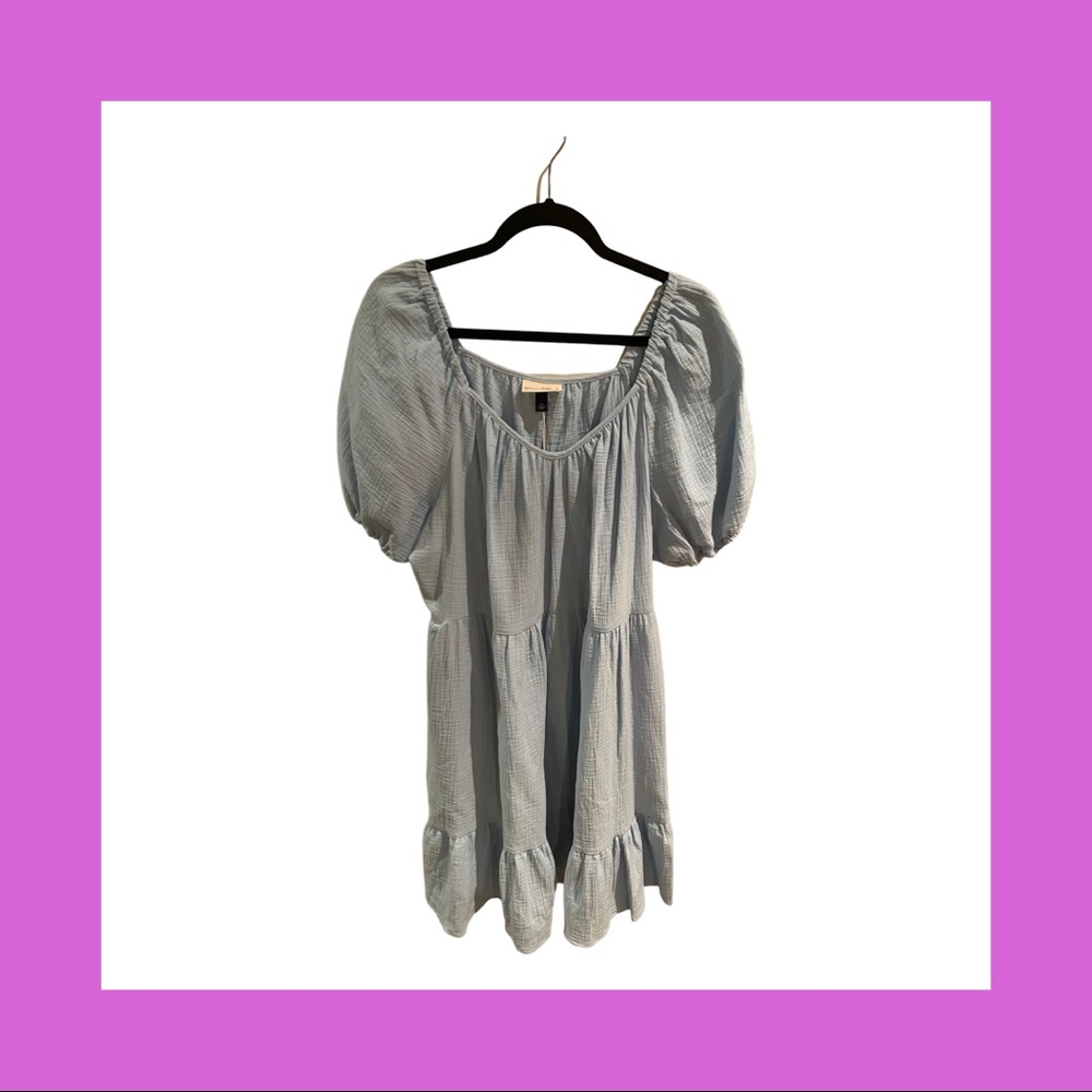 Universal Thread Goods Co. Light Blue Ruffled Babydoll Dress